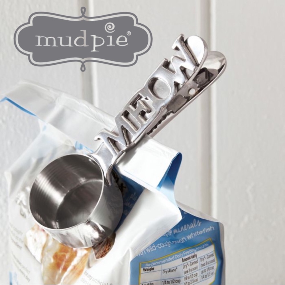 Mud pie Meow Scoop & Bag Clip